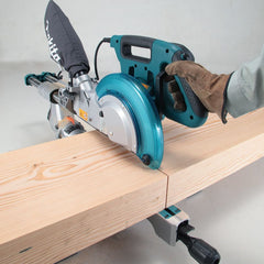 Serra de Esquadria 260Mm 1430W Esquadro Trava Coletor de Pó Suporte Morsa LS1018L 220V Makita