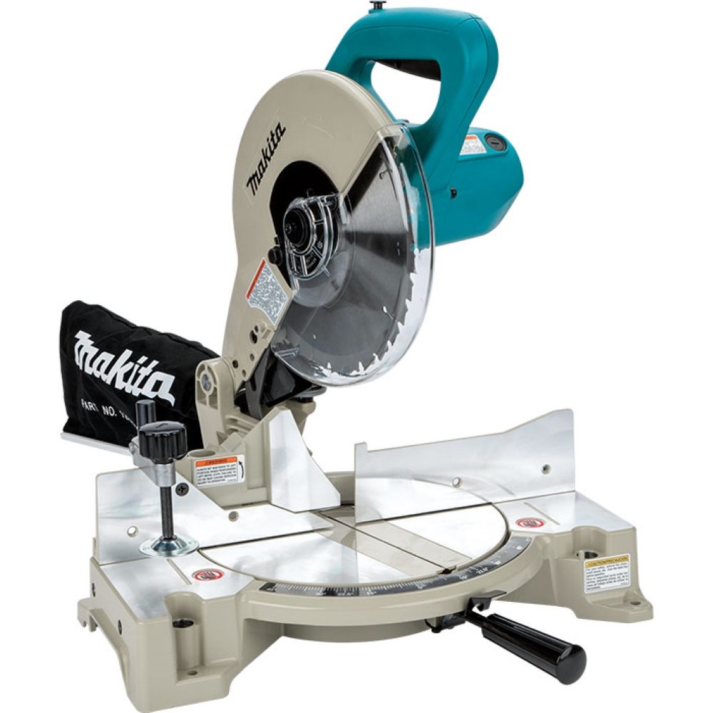 Serra de Esquadria 255Mm Industrial 1650W Com Coletor de Pó Morsa Lâmina LS1040 220V Makita