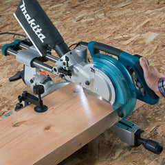 Serra de Esquadria Industrial 1400W Chave Coletor de Pó Esquadro Morsa Disco LS0815FL 220V Makita