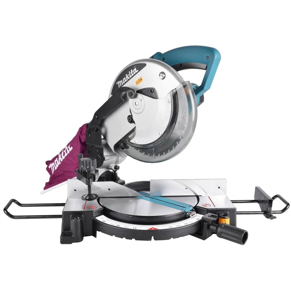 Serra Esquadria 255mm 10'' 1500W 4200RPM Madeira Industrial Angulo Morsa Vertical MLS100 220V Makita
