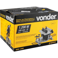 Serra De Esquadria Bancada 2 Em 1 220V Seb 1200 Vonder
