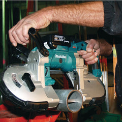 Serra Fita 120Mm Sem Fio 18V Portátil Com 2 Baterias Carregador Maleta Acessórios DPB180RFE Makita