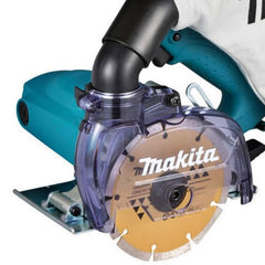 Serra Mármore 125mm 1450W 12000 RPM Industrial com Coletor de Pó Disco Chave 4100KB 220V Makita