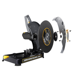 Serra Rápida Policorte de Bancada Profissional 2050W Disco 355mm 14" para cortar Ferro Metal e Aço WAP WF SP01 127V