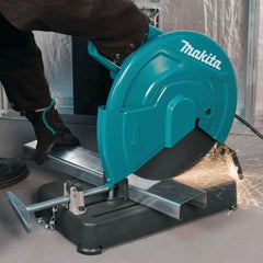 Serra Rapida Portátil 355Mm 2200W Com Chave Disco de Corte LW1401S 220V Makita