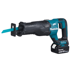 Serra Sabre Sem Fio 18V Portátil Com Resistência Água 2 Baterias Carregador Maleta DJR187RTE Makita