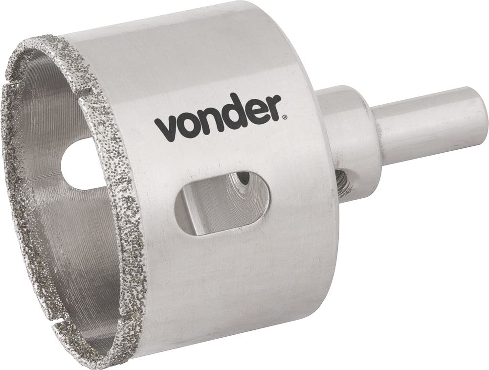 Serra copo diamantada 76mm com haste para alvenaria - Vonder