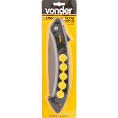 Serrote de poda reto 420mm dobrável cabo plastico Vonder
