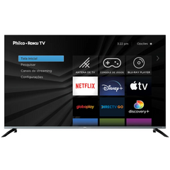 Smart Tv 58'' Philco 4K UHD LED PTV58G70R2CSGBL Dolby Audio Alexa Roku TV e Midiacast Integrado
