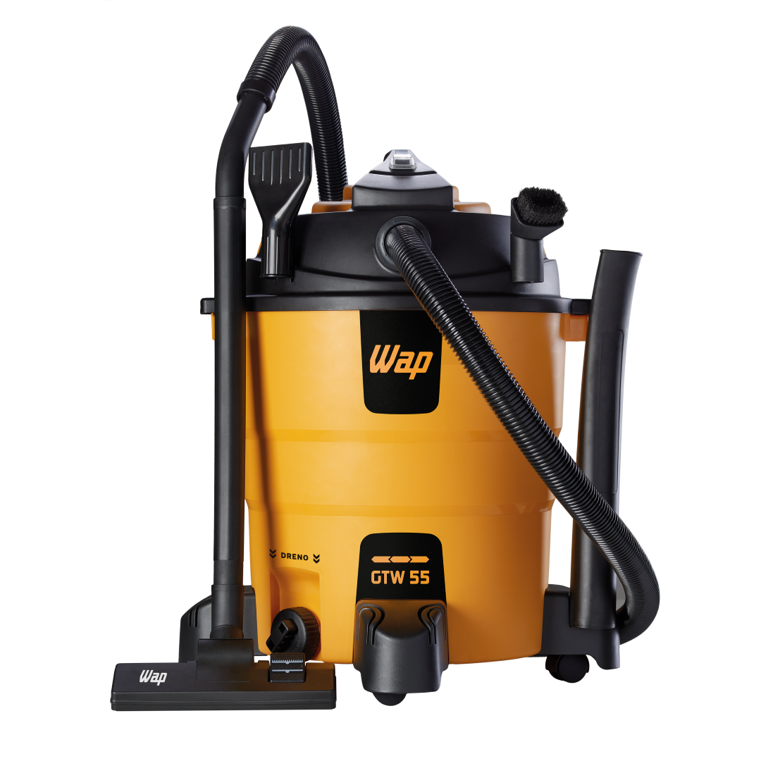 Soprador Aspirador WAP GTW 55 1600W Bico Múltiplo e Filtro HEPA, 55L 127V - Guimepa