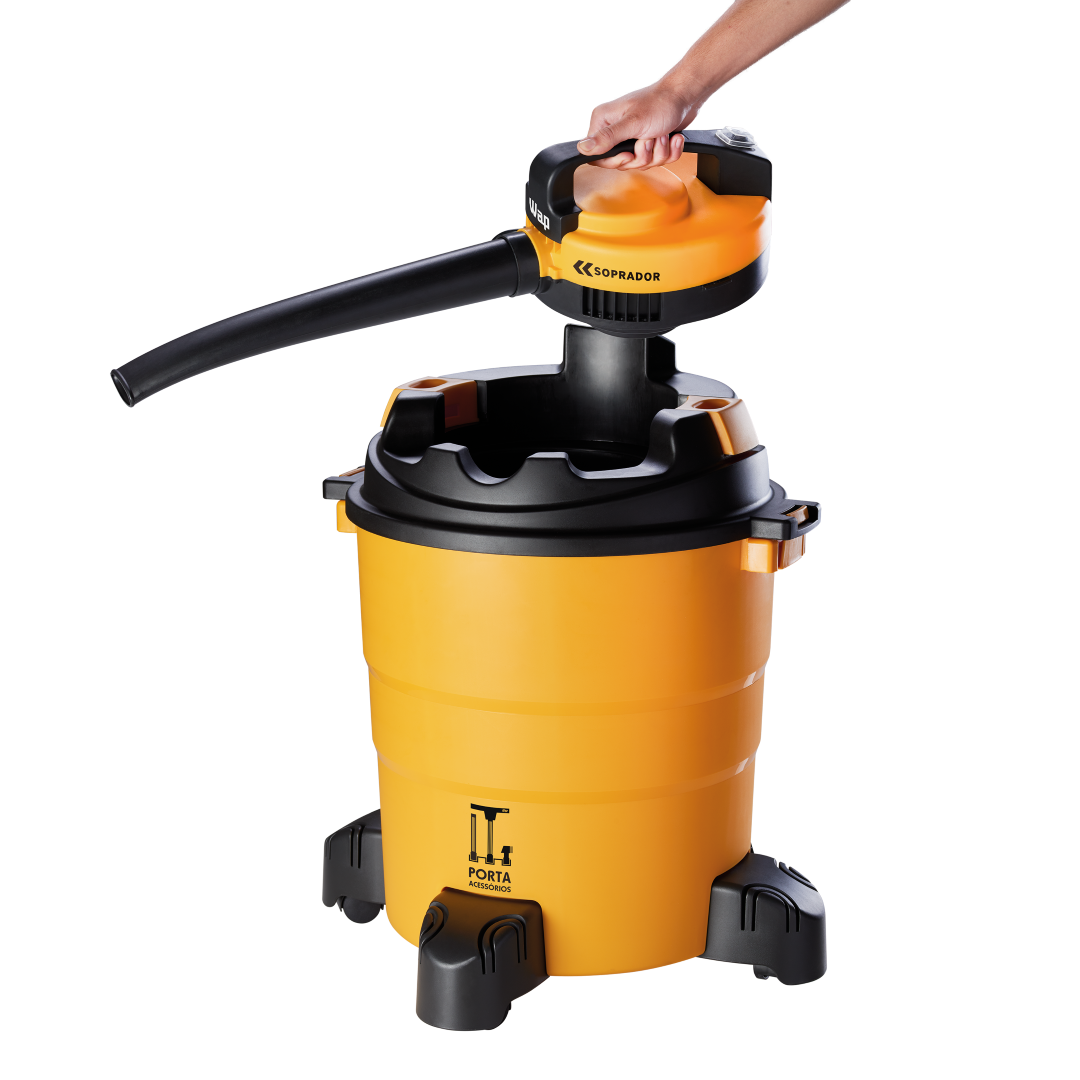 Soprador Aspirador WAP GTW 55 1600W Bico Múltiplo e Filtro HEPA, 55L 127V - Guimepa