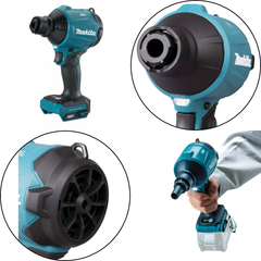 Soprador Inflador Colchão Piscina Balão Boia Sem Fio 40V Max Com Bocais Iluminação AS001GZ Makita