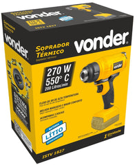 Soprador Térmico Intercambiável 18V s/ Bat s/ Carreg Vonder