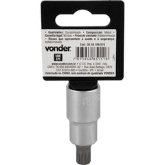 Soquete Multidentado Encaixe 1/2'' M10 15mm Curto CRV Vonder