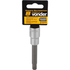 Soquete Multidentado Encaixe 1/2'' 10mm Longo CRV Vonder