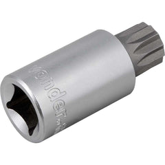 Soquete Multidentado Encaixe 1/2'' 16mm Curto CRV Vonder