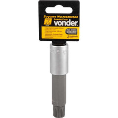 Soquete Multidentado Encaixe 1/2'' 16mm Longo CRV Vonder