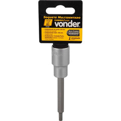 Soquete Multidentado Encaixe 1/2'' 5mm Longo CRV Vonder