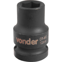 Soquete Sextavado de Impacto enc 1/2" 12mm Aço Cromo Vonder