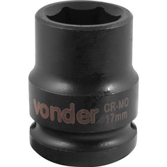 Soquete Sextavado de Impacto Encaixe 1/2" 17mm Vonder