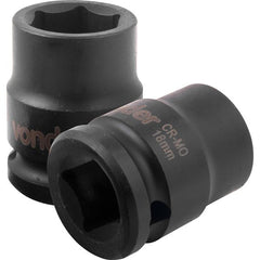 Soquete Sextavado de Impacto enc 1/2" 18mm Aço Cromo Vonder