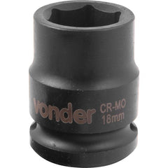 Soquete Sextavado de Impacto enc 1/2" 18mm Aço Cromo Vonder