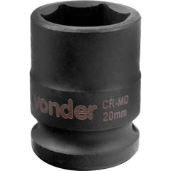 Soquete Sextavado de Impacto enc 1/2" 20mm Aço Cromo Vonder