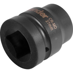 Soquete Sextavado Impacto Encaixe 1" 27mm Aço Cromo Vonder