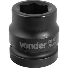 Soquete Sextavado Impacto Encaixe 1" 28mm Aço Cromo Vonder