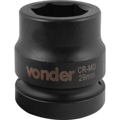 Soquete Sextavado Impacto Encaixe 1" 29mm Aço Cromo Vonder