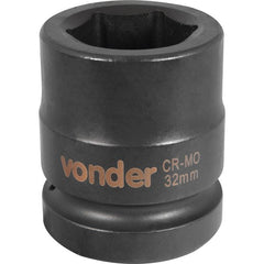 Soquete Sextavado Impacto Encaixe 1" 32mm Aço Cromo Vonder