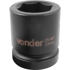 Soquete Sextavado Impacto Encaixe 1" 33mm Aço Cromo Vonder