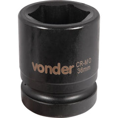 Soquete Sextavado de Impacto Encaix 1" 36mm Aço Cromo Vonder