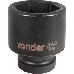 Soquete Sextavado de Impacto enc 1" 55mm Aço Cromo Vonder