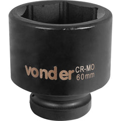 Soquete Sextavado de Impacto Encaixe 1" 60 mm Aço Cromo Vonder