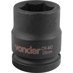 Soquete Sextavado de Impacto Encaixe 3/4" 26mm Vonder