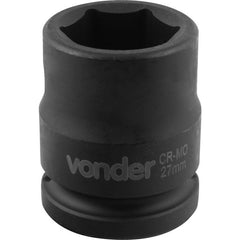 Soquete Sextavado de Impacto enc 3/4" 27mm Aço Cromo Vonder
