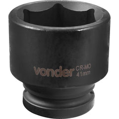 Soquete Sextavado de Impacto enc 3/4" 41mm Aço Cromo Vonder