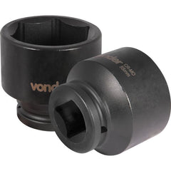 Soquete Sextavado de Impacto enc 3/4" 55mm Aço Cromo Vonder