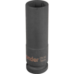 Soquete Sext Impacto Longo Enc 1/2" 16mm Aço Cromo Vonder