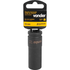 Soquete Sext Impacto Longo Encaix 1/2" 19mm Aço Cromo Vonder