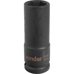 Soquete Sext Impacto Longo Encaix 1/2" 19mm Aço Cromo Vonder