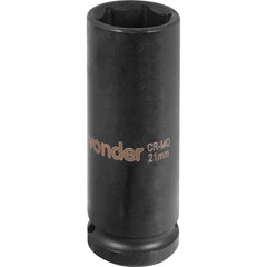 Soquete Sextavado de Impacto Longo Encaixe 1/2" 21mm Vonder