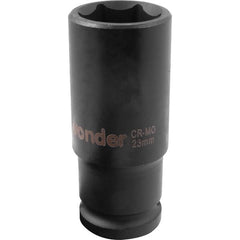 Soquete Sextavado de Impacto Longo Encaixe 1/2" 23mm Vonder