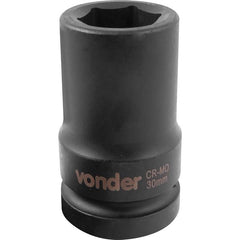 Soquete Sextavado De Impacto Longo 1 30mm Aço Cromo Vonder
