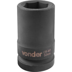 Soquete Sextavado Impacto Longo 1" 32mm Aço Cromo Vonder