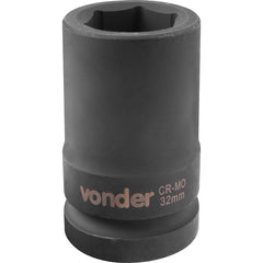 Soquete Sextavado Impacto Longo 1" 32mm Aço Cromo Vonder