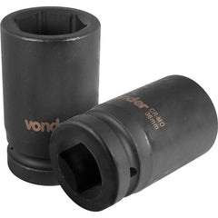 Soquete Sextavado Impacto Longo 1" 36mm Aço Cromo Vonder