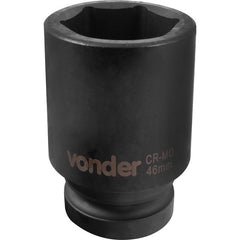Soquete Sextavado Impacto Longo Enc 1" 46mm Aço Cromo Vonder