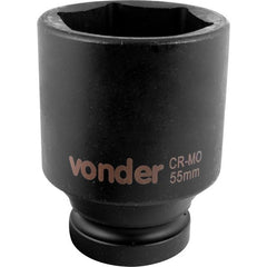 Soquete Sextavado Impacto Longo enc 1" 55mm Aço Cromo Vonder